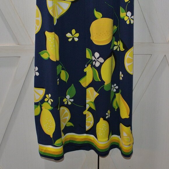 Trina Turk Lemon Print Shift Dress - Picture 10 of 10
